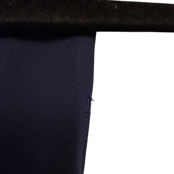 J Crew Navy Blue Romper Size M Stretchy Criss-Cross Scalloped Straps - Picture 9 of 9